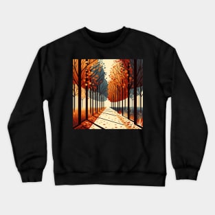 Pathway to Autumn: A Seasonal Journey Crewneck Sweatshirt